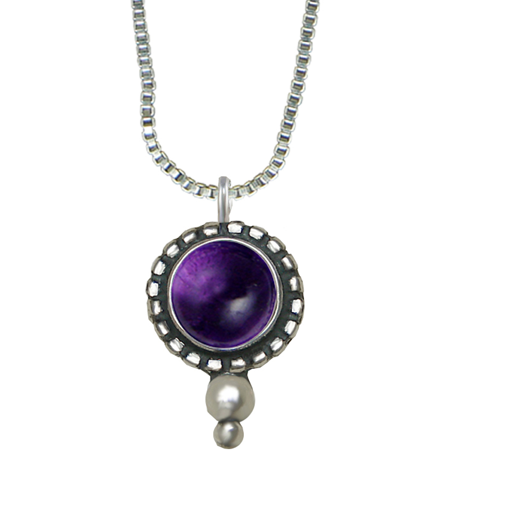 Sterling Silver Little Amethyst Pendant Necklace